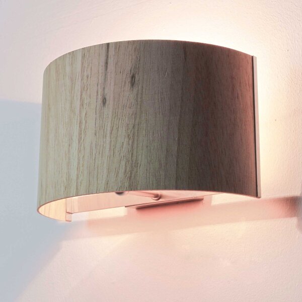 Wandleuchte BLEND NATUR in Holzfarben