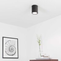Runde Deckenleuchte DOWNLIGHT ROUND in Schwarz