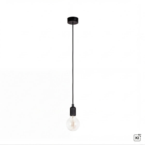Hängeleuchte SILICONE in Schwarz