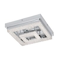 Eckige LED Deckenleuchte Fradelo Chrom