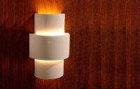 Elegante Wandleuchte Tacon Gips