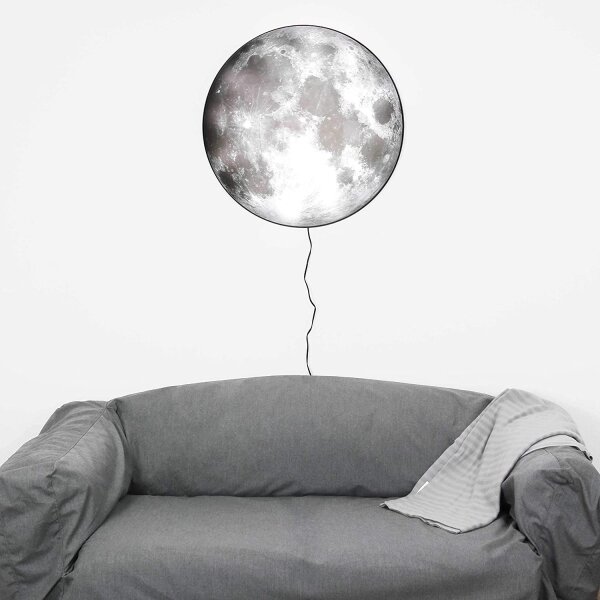 LED Wandleuchte Mond 3D 70cm
