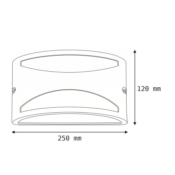 Wandlampe außen IP44 Schwarz Weiß dekorativ DEVENNY