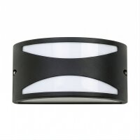 Wandlampe außen IP44 Schwarz Weiß dekorativ...