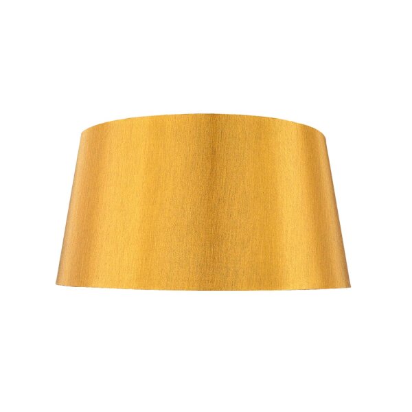 Konischer Lampenschirm Stoff Textil groß 60 cm in Gold