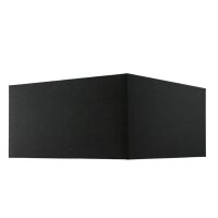 Lampenschirm Schwarz Stoff 60 cm eckig für...