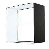 Lampenschirm Schwarz Stoff 60 cm eckig für...