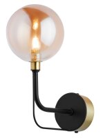 Moderne Wandlampe Glas Kugel inkl. LED G9 blendarm