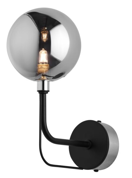 Metall Wandlampe Glas Kugel inkl. LED G9 Modern