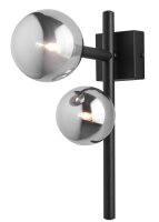 Wandlampe Glas Kugeln H:36cm inkl. LED G9 wohnlich