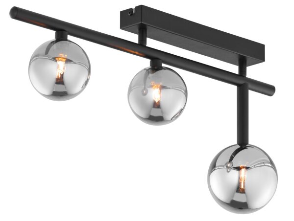 Deckenlampe Schwarz Graphit inkl. LED G9 dekorativ