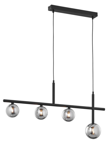 Lange Pendelleuchte Glas inkl. LED G9 4-flammig