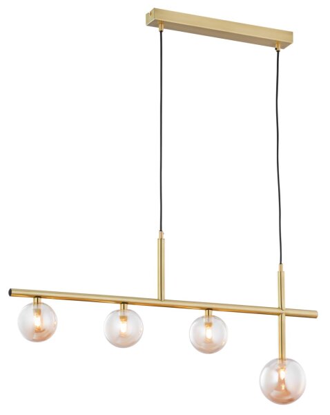 Metall Pendelleuchte Glas inkl. LED G9 L:86cm