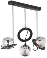 H&auml;ngelampe Metall Glas inkl. LED G9 3-flammig