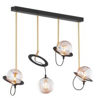 Pendelleuchte Schwarz L:80cm inkl. LED G9 flexibel