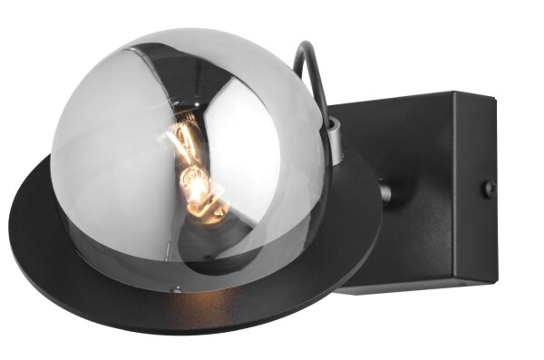 Metall Wandspot Glas Kugel inkl. LED G9 stilvoll