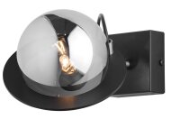 Metall Wandspot Glas Kugel f&uuml;r G9 stilvoll