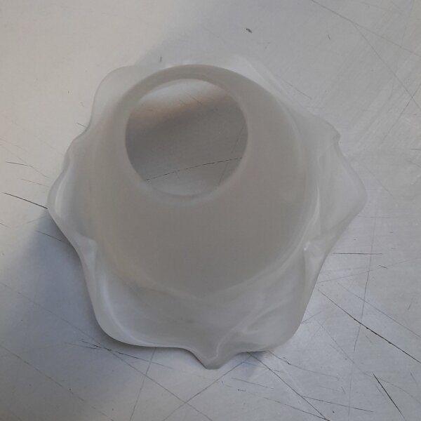 Lampenschirm Glas Weiß Alabaster Ø15cm für E27 Leuchten