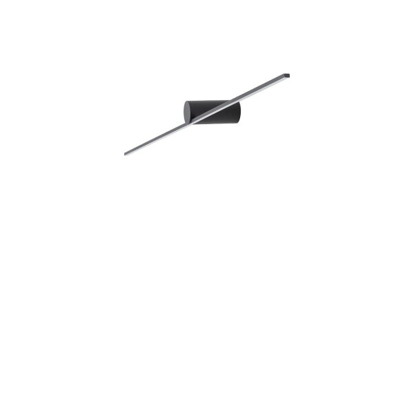 LED Wandleuchte Schwarz B: 66 cm 3000 K warm