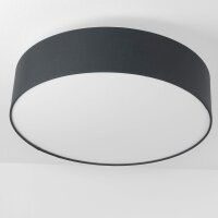Stilvolle Deckenleuchte mit schwarzem Stoff ∅50cm