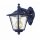 Wandleuchte außen Messing massiv H: 23 cm IP43 Blau E27