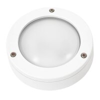 Kellerleuchte Messing Glas G9 IP64 rund &Oslash; 14 cm klein