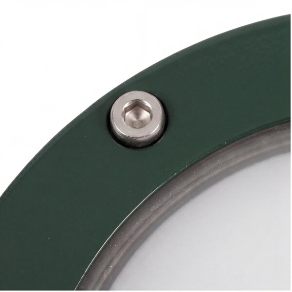 Kellerlampe Echt-Messing Glas G9 IP64 rund D: 14 cm