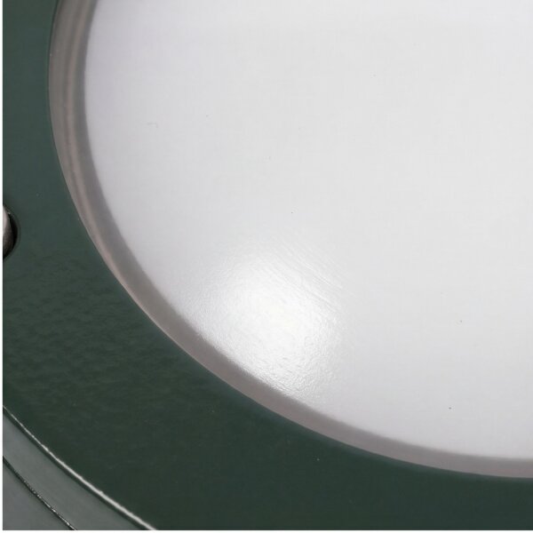 Kellerlampe Echt-Messing Glas G9 IP64 rund D: 14 cm