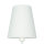 Wandlampe Metall Weiß Stoff Lampe Rustikal