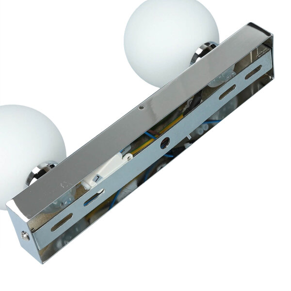Wandleuchte BRAZOS in Chrom 2-flmg