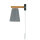 Wandlampe mit Schalter Kabel Grau Skandinavisch