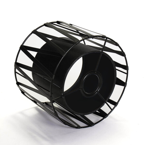 Lampenschirm für Tischleuchten E27 Ø18cm Schwarz MINA