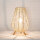 Boho Tischlampe Korb Geflecht 34,5cm dekorativ NATHYE