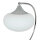 Gebogene Tischleuchte Bauhaus rund 45cm