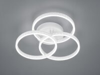 LED Deckenlampe dimmbar Weiß L:50 cm 45 W 3000 K...