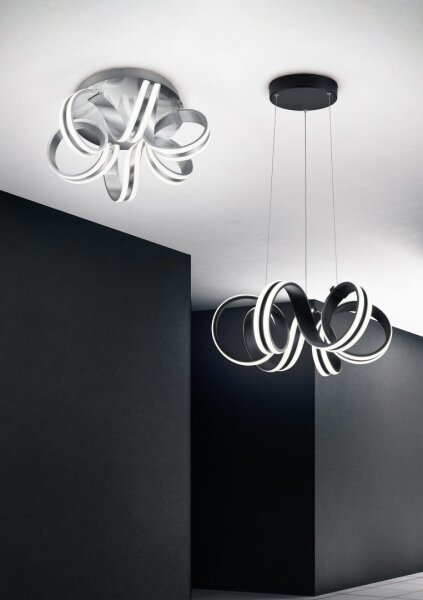 LED Deckenlampe dimmbar in Aluminium Metall 38 W 3000 K