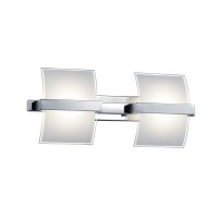 LED Wandlampe Glas blendarm Metall B:42 cm 3000 K 5 W
