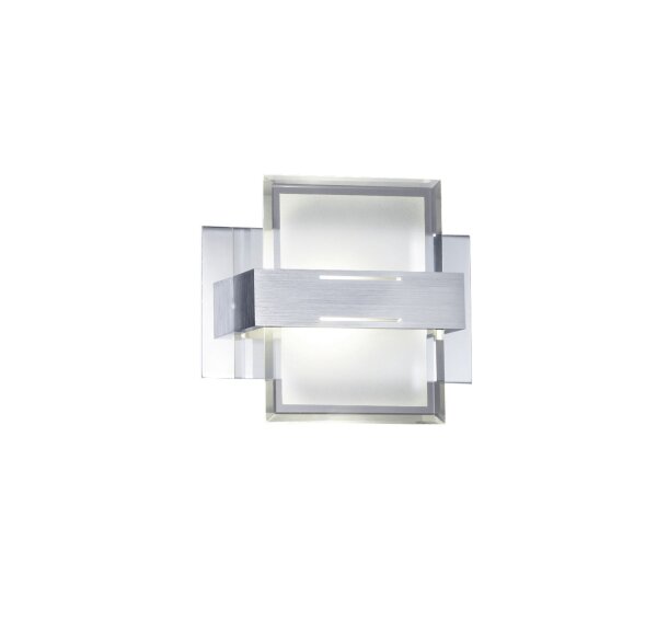 LED Wandleuchte Glas Metall B:15 cm 3000 K blendarm