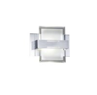LED Wandleuchte Glas Metall B:15 cm 3000 K blendarm