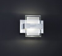 LED Wandleuchte Glas Metall B:15 cm 3000 K blendarm