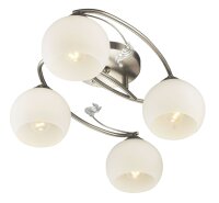 Blendarme Deckenlampe Glas Metall in Chrom E27 B:35 cm