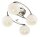 Blendarme Deckenlampe Glas Metall in Chrom E27 B:35 cm