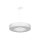 Weiße Pendelleuchte blendarm Ring E27 Ø50 cm rund