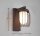 Outdoor Wandlampe Aluminium Rostbraun E27 IP44 H:28 cm