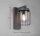 Außenlampe Wand Metall Glas Anthrazit E27 IP44 H:28 cm