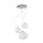 Pendelleuchte Glas blendarm Metall in Chrom E27 B:35 cm
