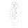 Pendelleuchte Glas blendarm Metall in Chrom E27 B:35 cm