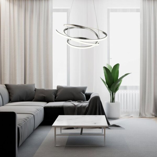 LED Pendelleuchte Metall L:50 cm 4000 K dekorativ