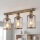 Deckenlampe Industrial 57,5 cm breit Messing antik 3-flammig E27