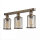 Deckenlampe Industrial 57,5 cm breit Messing antik 3-flammig E27